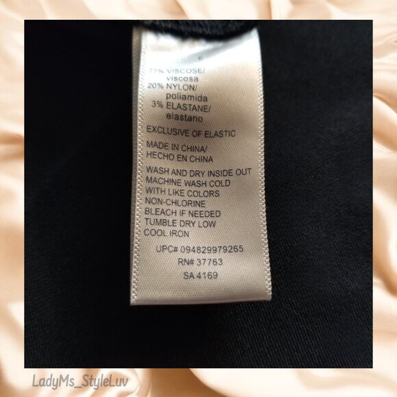 RAFAELLA Women's Petite Black Comfort Stretch Pants Size 6 Like New! - Picture 4 of 4